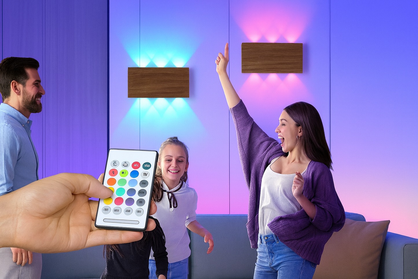 Luxe wandlamp - Zelfklevend