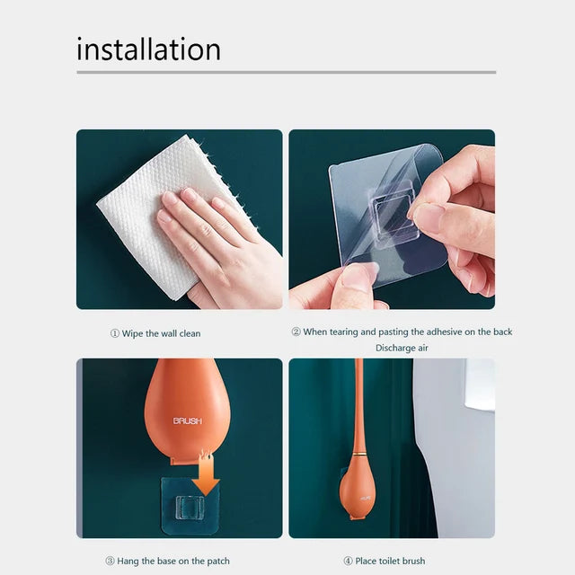 Stijlvolle Siliconen Toiletborstel