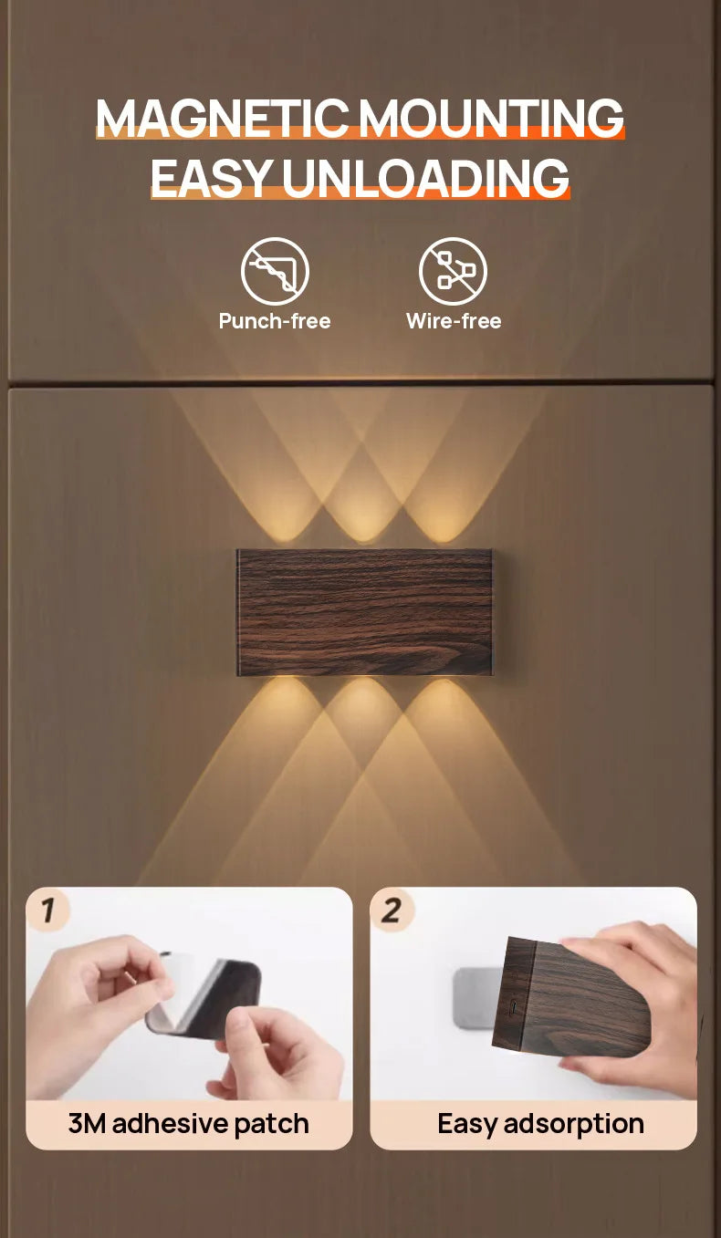 Luxe wandlamp - Zelfklevend