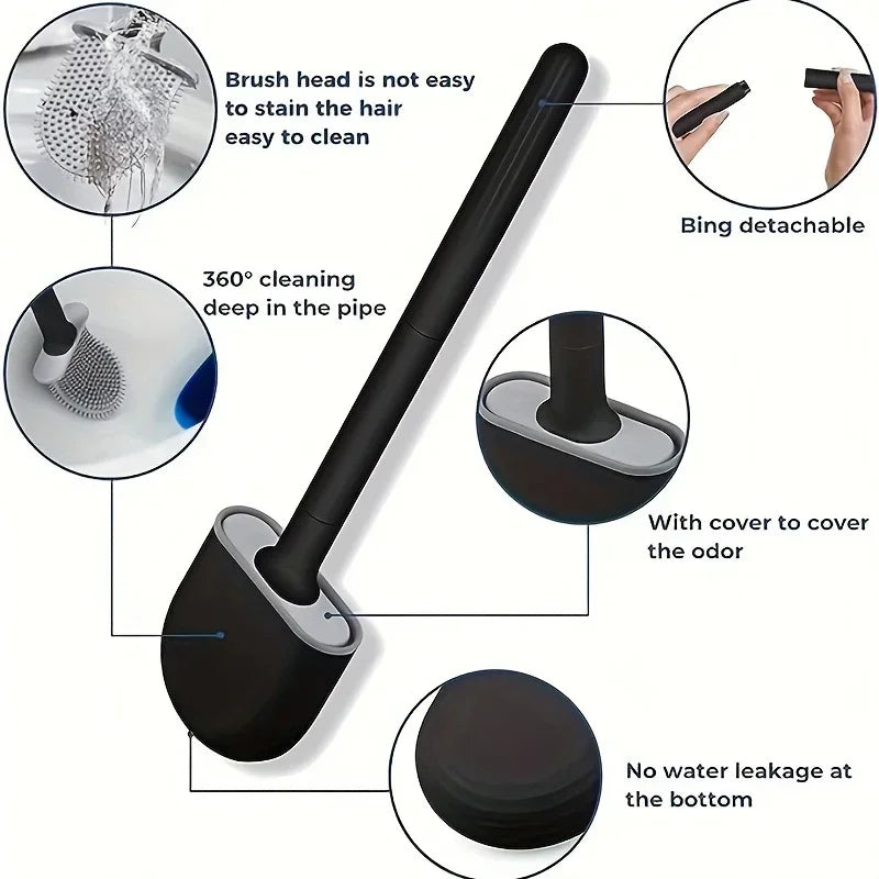 Flexibele Siliconen Toiletborstel