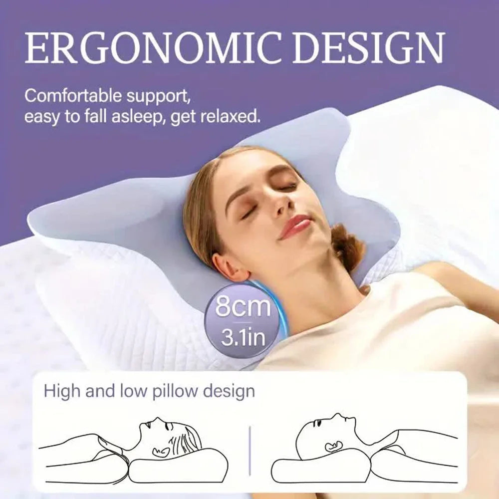 Vlinder Kussen voor Nekcomfort