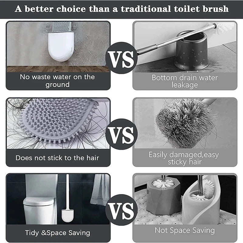 Flexibele Siliconen Toiletborstel