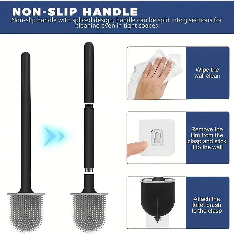 Flexibele Siliconen Toiletborstel